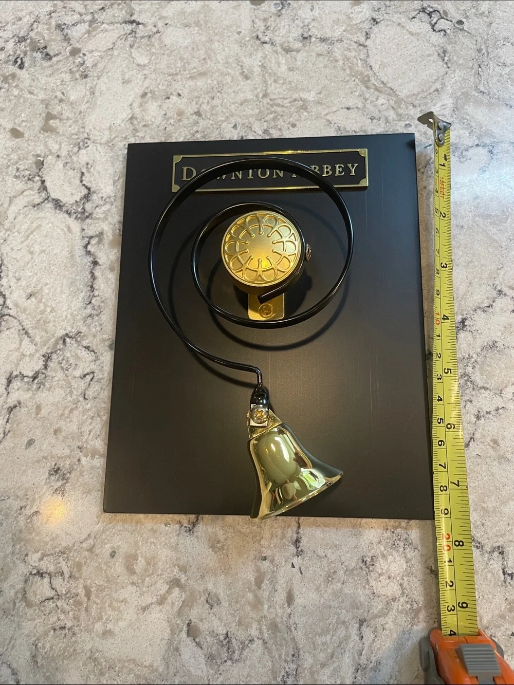 Downton Abbey Decorative Door Bell - Gold & Black
